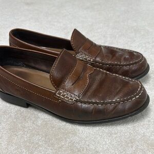 Rockport Trutech Brown Leather Penny Loafers